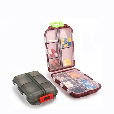 Travel Pill Organizer 10 Compartments Pill Case Portable Pill Box