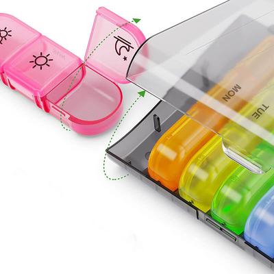 Weekly Pill Organizer 3 Times a Day  Pill Box 21 Cases Monthly Travel Pill Box