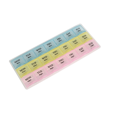 Large Weekly Pill Organizer 3 Times A Day, Moisture-Proof 7 Day Pill Box, Travel Pill Cases