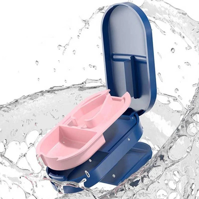 Pill Cutter Box Portable Drug Box Tablet Cutter Splitter Medicine Pill Holder Pill Cutter Box