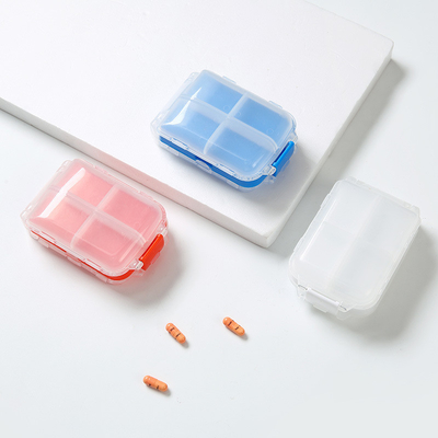 Custom Logo Plastic Weekly Pill Box Storage Cases Thick Pills Organizer 7 Day Portable Travel Medicine Boxes