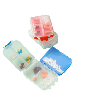 Custom Logo Plastic Weekly Pill Box Storage Cases Thick Pills Organizer 7 Day Portable Travel Medicine Boxes