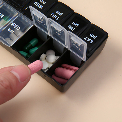  New 14 Cases Large Pill Box Plastic Pill Box 7 Day Pill Organizer Week pill case