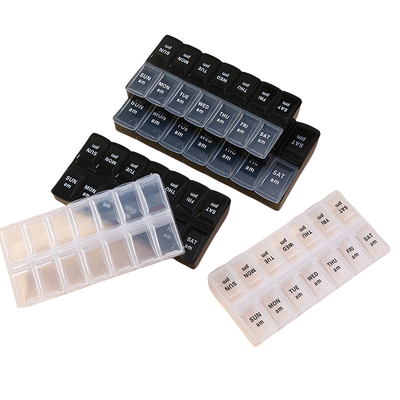  New 14 Cases Large Pill Box Plastic Pill Box 7 Day Pill Organizer Week pill case